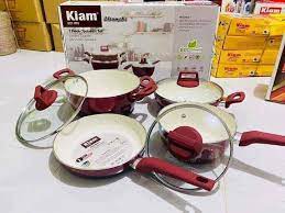 Kiam Ceramic Coating 7pes non Stick Cookware