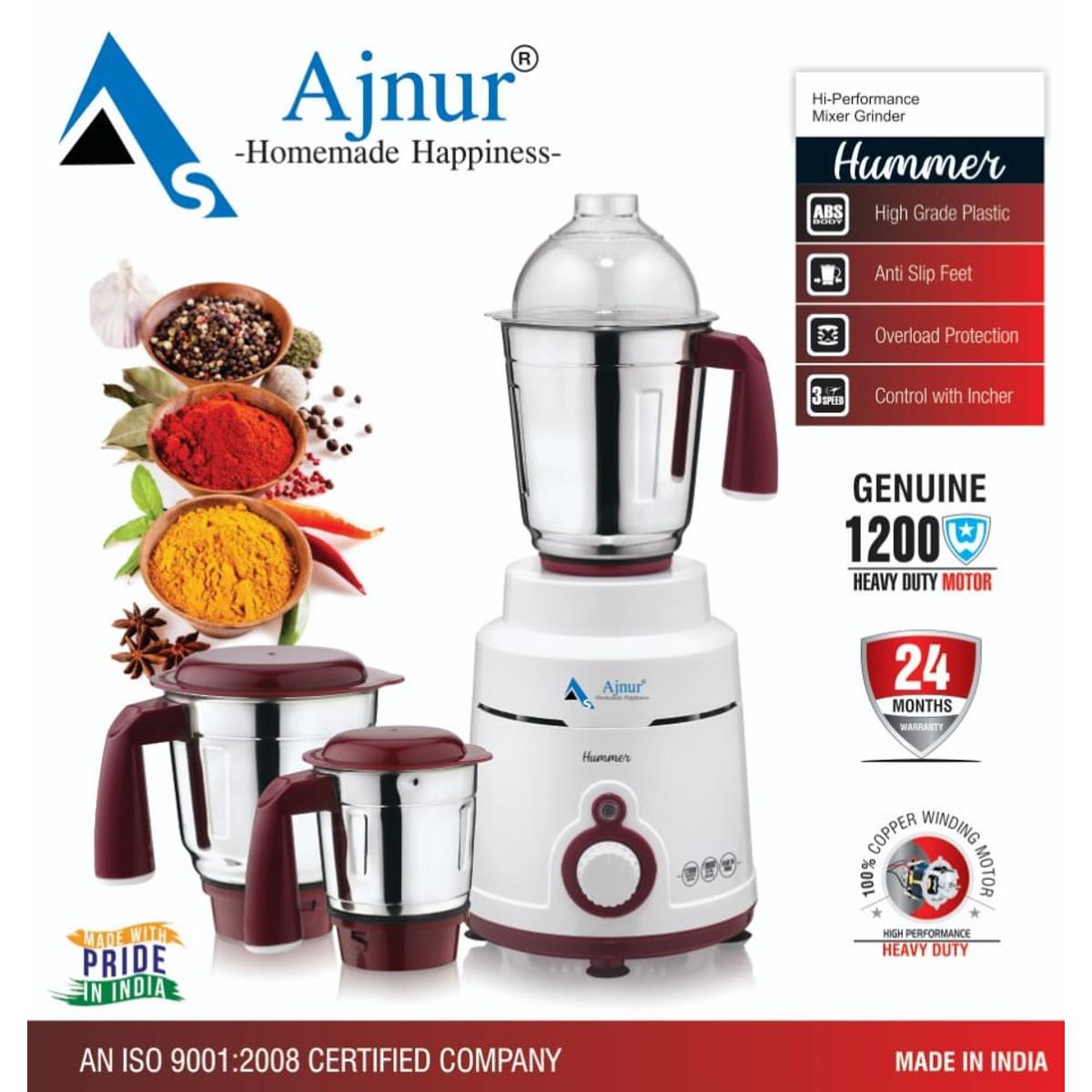 Ajnur Hummer Blender Plus & Mixer Grinder