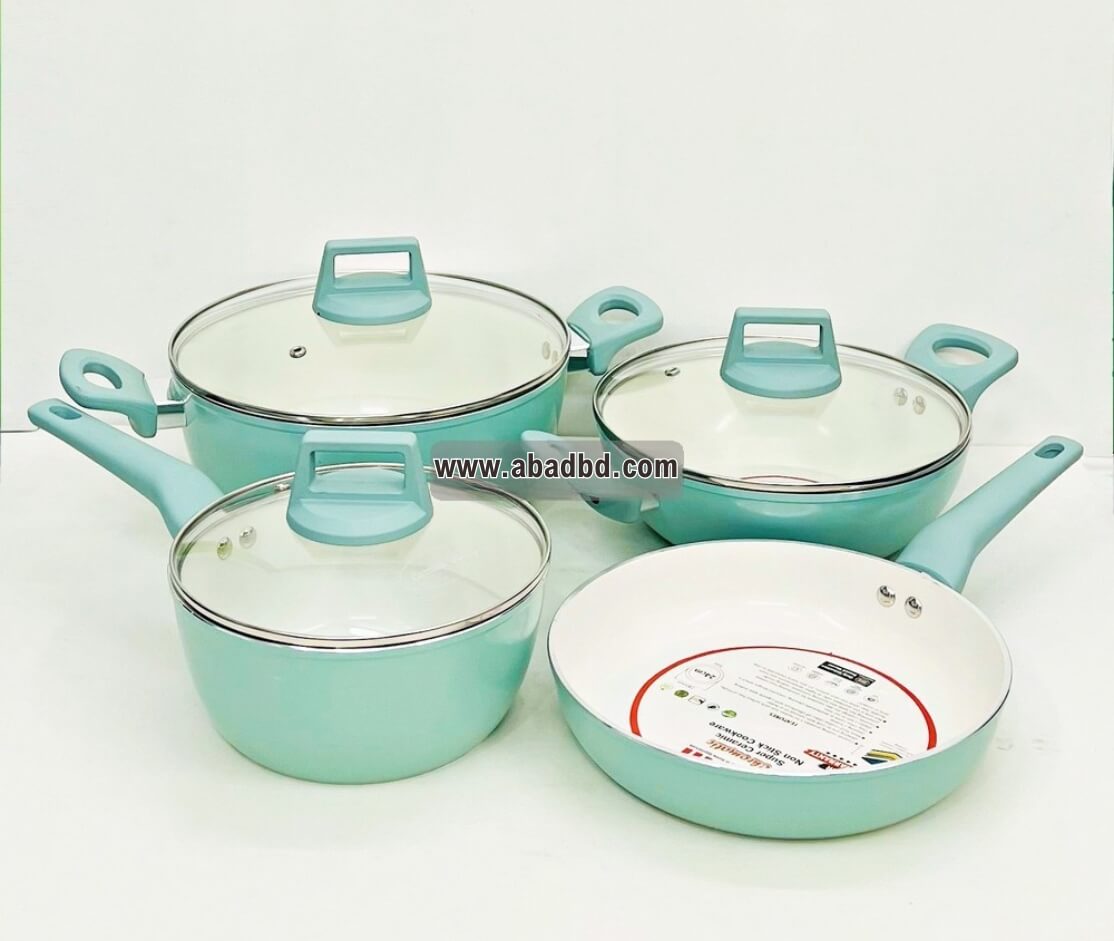 2 Kiam 7pcs Set Super Ceramic Nonstick Cookware Paste - Image 1