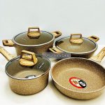Kiam 7pcs Set Die Casting Nonstick Cookware