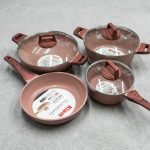 Kiam 7pcs Set Die Casting Nonstick Cookware