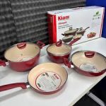 Kiam 7pcs Set Super Ceramic Nonstick Cookware