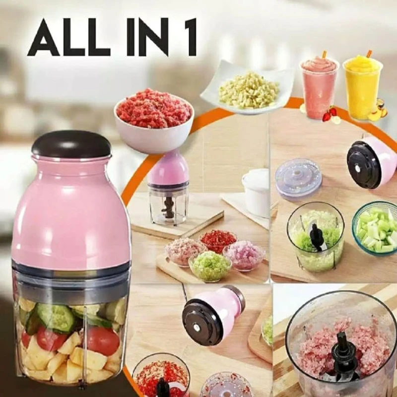 0dee58c17d335caa550f64df195d3c98.jpg_720x720q80 Mini Electric Meat Grinder Food Processor Vegetable Fruit Blender Chopper Baby Food Supplement 600ml - Image 1