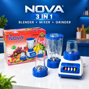Nova NV-BL999 3-in-1 Blender, Mixer & Grinder